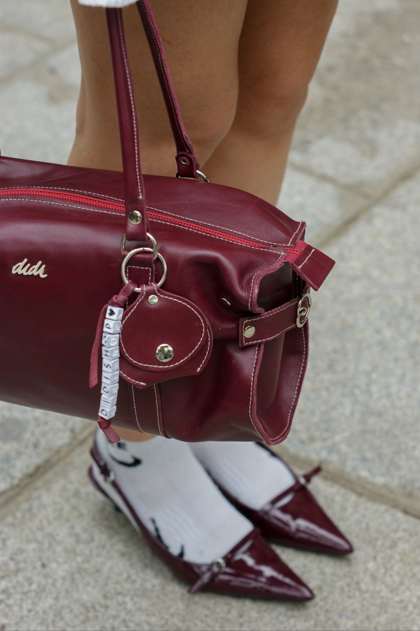 Burgundy Set: Bolso + Charm