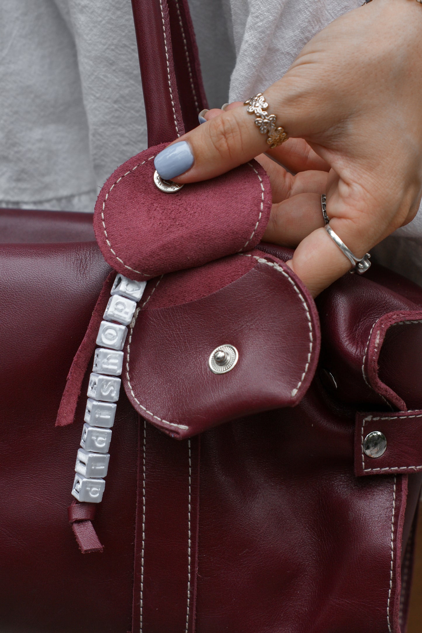 Burgundy Set: Bolso + Charm